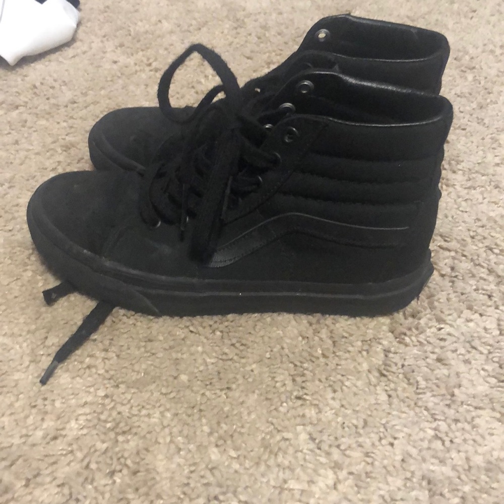 High top black vans